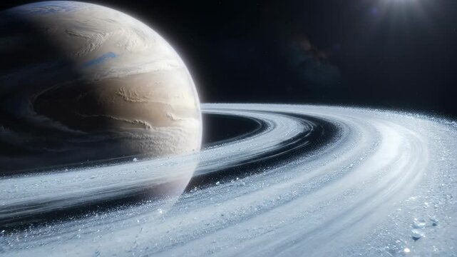 Solar System Planets Orbiting in Deep Space