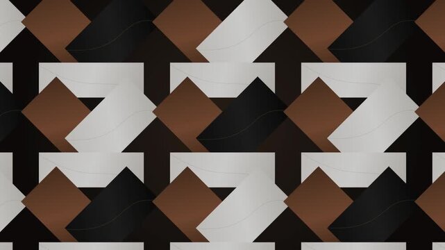 Seamless Geometric Triangle Pattern with Abstract 3D Shapes Vector Wallpaper Background