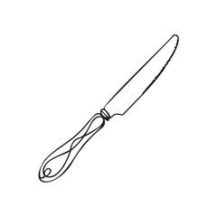 Obraz premium Knife Line Art & illustration 