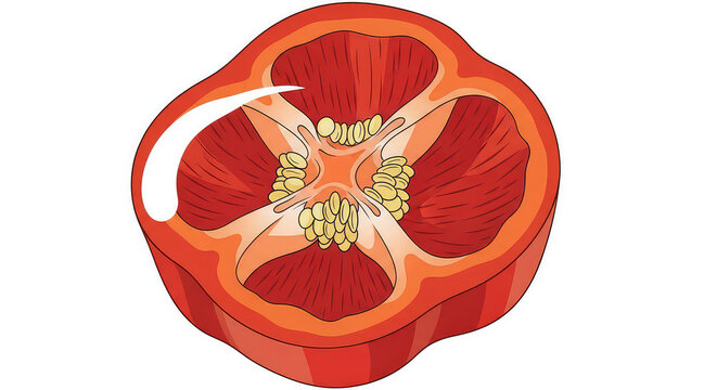 Cross-section of human artery with plaque buildup illustrating atherosclerosis for medical education