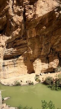 Caminito del Rey. Beautiful and Scenic Mountain Landscape in M&aacute;laga, Andalusia, Spain
Editorial Use Only.
