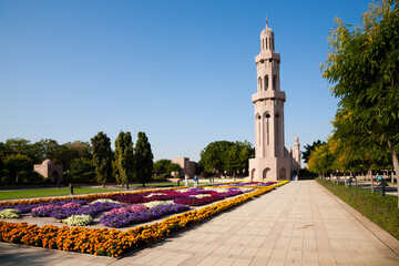Fototapeta premium Sultan Qaboos Grand Mosque day view, Muscat