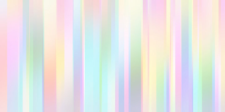 Abstract Pastel Rainbow Background with Soft Vertical Holographic Stripes