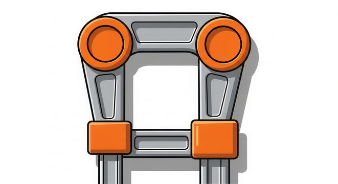 Industrial Clamp Tool Graphic For Construction And Engineering Concepts