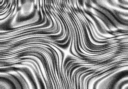 Abstract Grainy Texture with Flowing Undulating Curved Lines