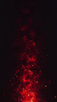 Realistic fire and ashes