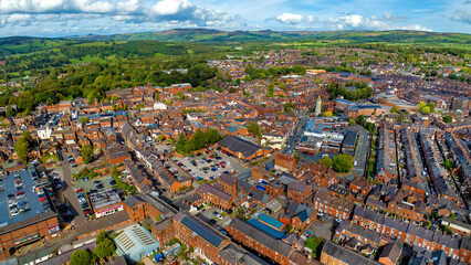 Fototapeta premium High altitude panorama showcasing vast suburban regional development