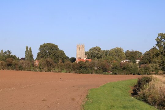 St John the Baptist Church, East Markham, Nottinghamshire, viewed from the west.