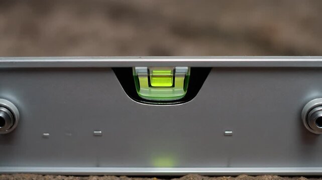 Spirit level bubble settling