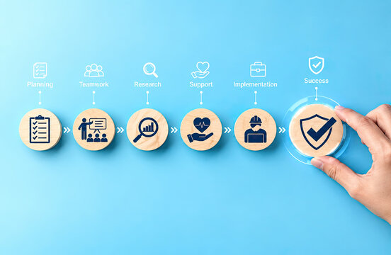 Business Success Process with Planning Teamwork Research Support