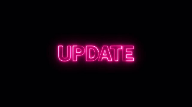 Update neon sign text animation transparent