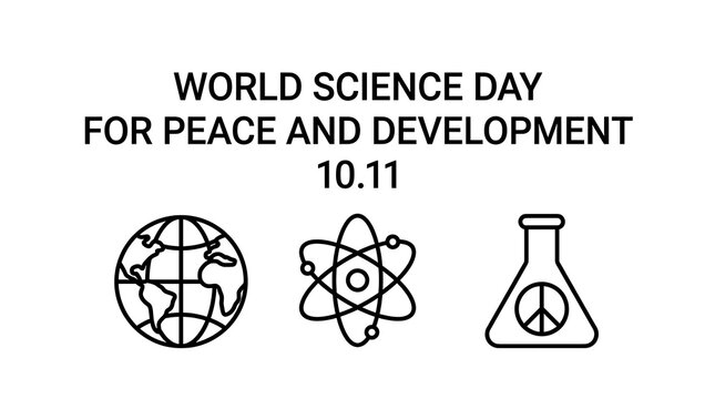 World Science Day for Peace and Development Awareness Graphic Illustration