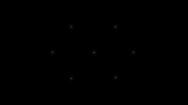 Sparkling star twinkle glitter white cartoon doodle animation, magical starry sky with twinkling stars,  beautiful twinkle star lights with dreamy sparkle effect on a black background. 4k video
