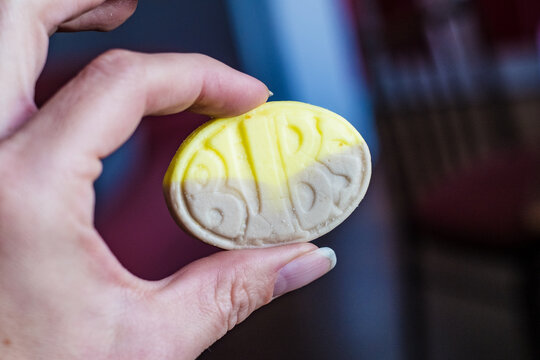 Tallinn, Estonia - September 20, 2026: BUBS candy brand logo. BUBS foam candy. BUBS is a Swedish confectionery brand known for colorful gummy and foam sweets owned by Orkla Snacks.