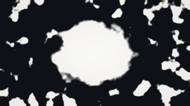High-Contrast Abstract Glow Pattern on Dark Background with Jagged Edges