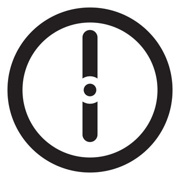 Clock Showing 6 o'clock icon