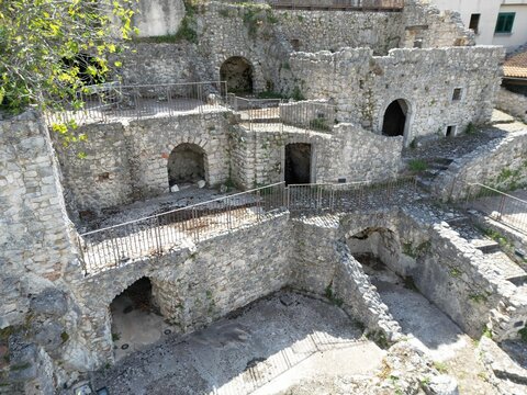 city of Buccino, salerno, italy