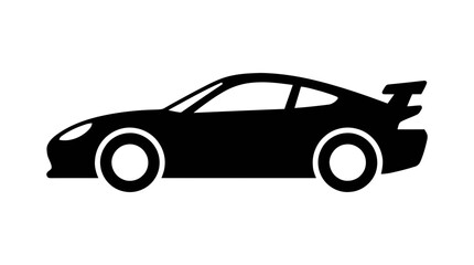 Fototapeta premium Vector illustration of sports car icon on a transparent background