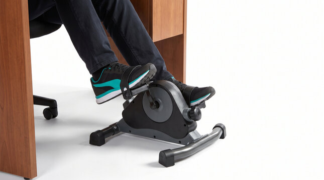 Desk exercise bike for fitness while working at the office  