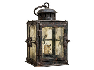 Antique Rusty Iron Candle Lantern © ieps