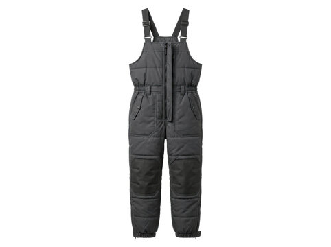 Insulated Black Winter Bib Overalls