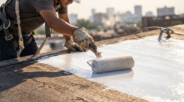 Applying Reflective Cool Roof Coating for Climate Resilience