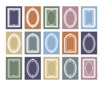Lace Frame Set Vintage Border Collection