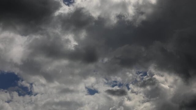 Time-lapse, Dramatic cloud atmosphere with thunderclouds, Austria