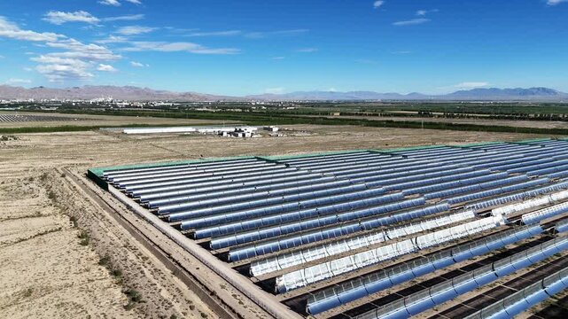CSP thermal power station panoramic view