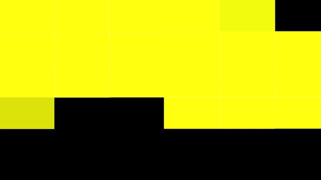 Yellow Detailed Sound Spectrum Bar Animation with Grid Pattern, Equalizer Loop