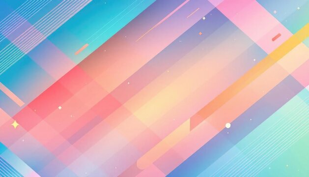 Colorful geometric abstract background with gradient and lines