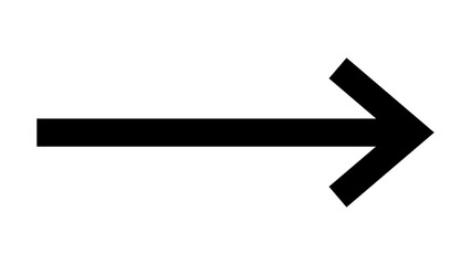 Fototapeta na wymiar PNG Simple black right arrow icon on transparent background