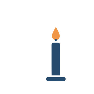 Burning candle icon