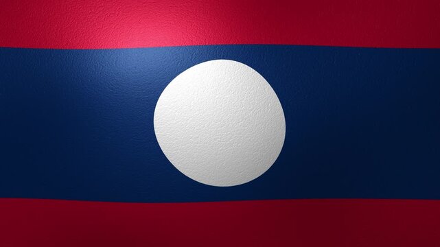 Laos national flag waving in the wind