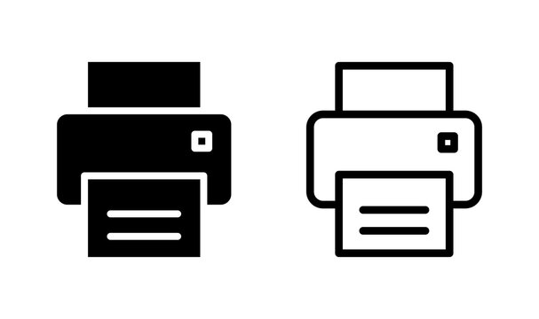 Printer icon vector. Print icon symbol