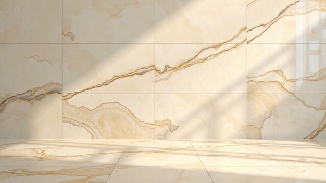 Beige Marble Texture Close-Up