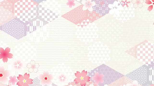 Japanese style cherry blossom pattern 4K