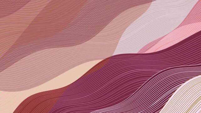 Abstract Flowing Waves with Textures 4K