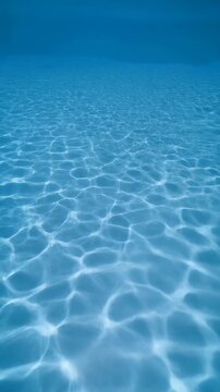 Underwater Blue Water Caustics Pattern 4K Generative AI