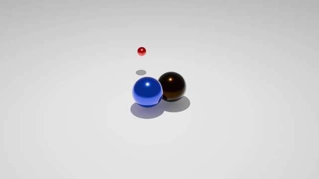 3D Deuterium Hydrogen Atom Animation with Electron, Proton and Neutron