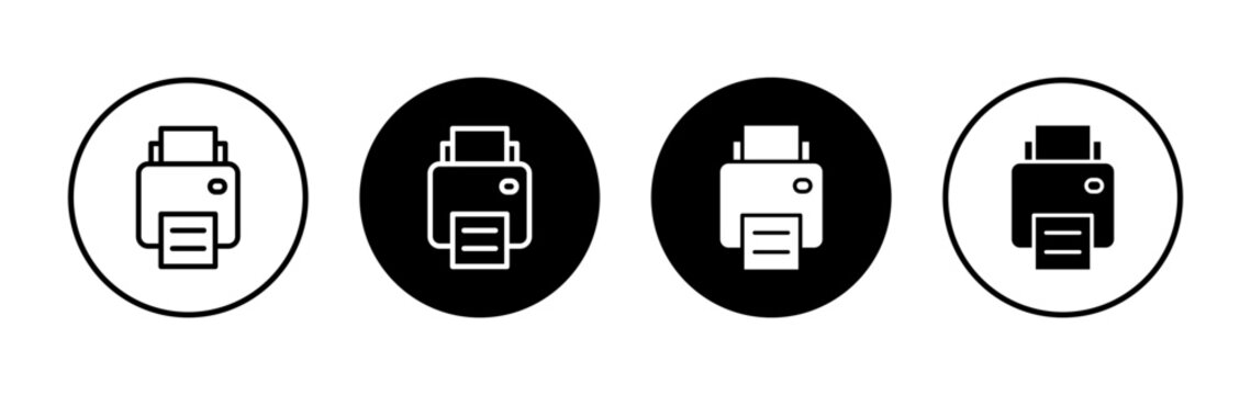Print icon symbol for apps and websites. printer sign and symbol