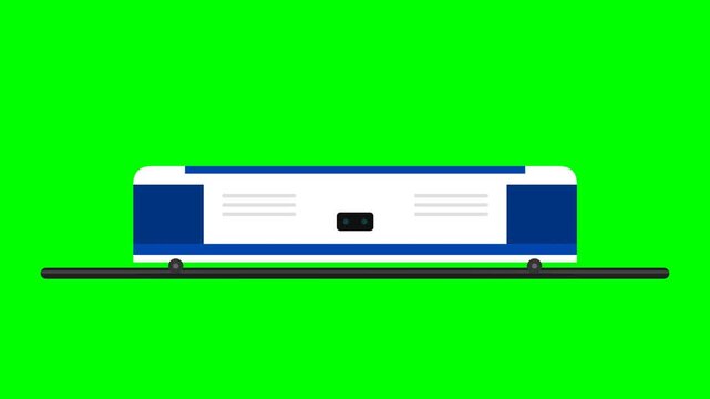 Automated Storage Shuttle Pod Gliding on Rail Minimal Logistics Technology