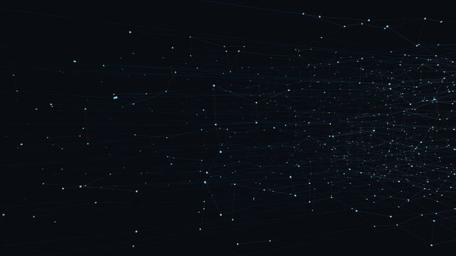 Evolving neural network and data lattice motion background