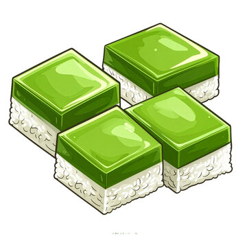 Malaysian Seri Muka &ndash; Traditional Two-Layer Pandan and Glutinous Rice Kuih