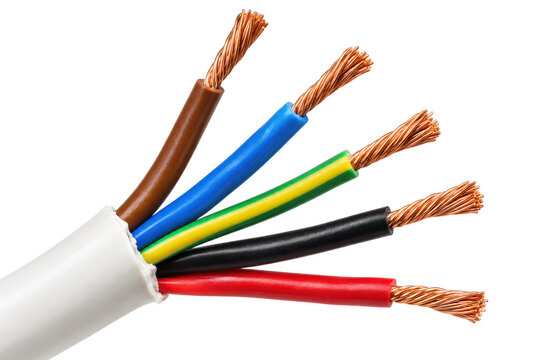 electrical cable isolated illustration on transparent background