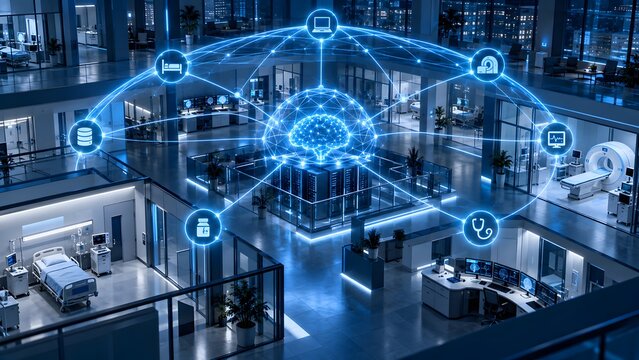 Artificial Intelligence Securing Connected Hospital Network