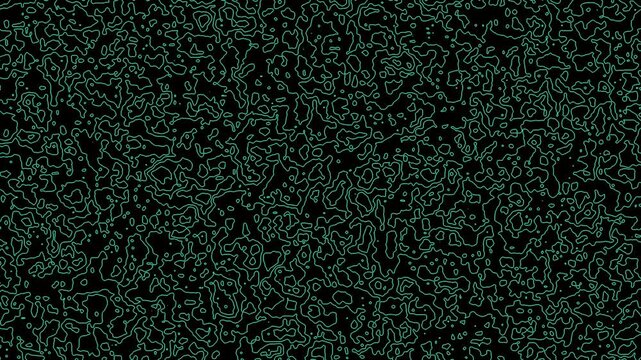 Abstract green plasma energy field motion graphics pattern with glowing organic neon line texture.