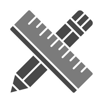 Ruler And Pencil Icon