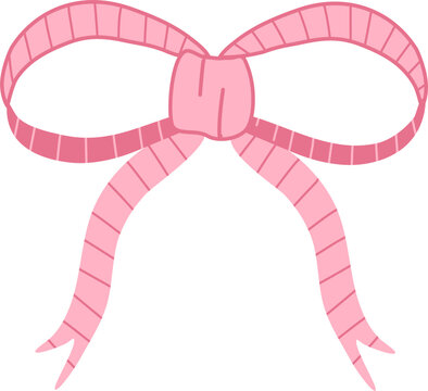 Pattern pink bow illustration 