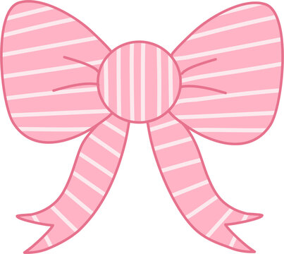 Pattern pink bow illustration 